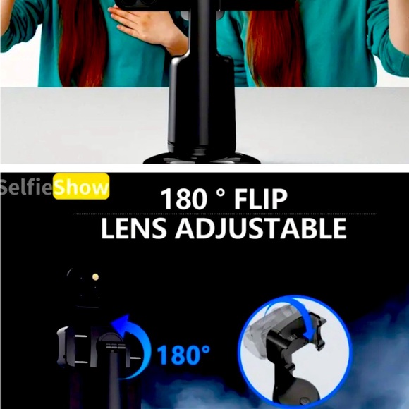 Auto Face AI Tracking Phone Holder with 360 Degree Rotation Tripod - Picture 3 of 3